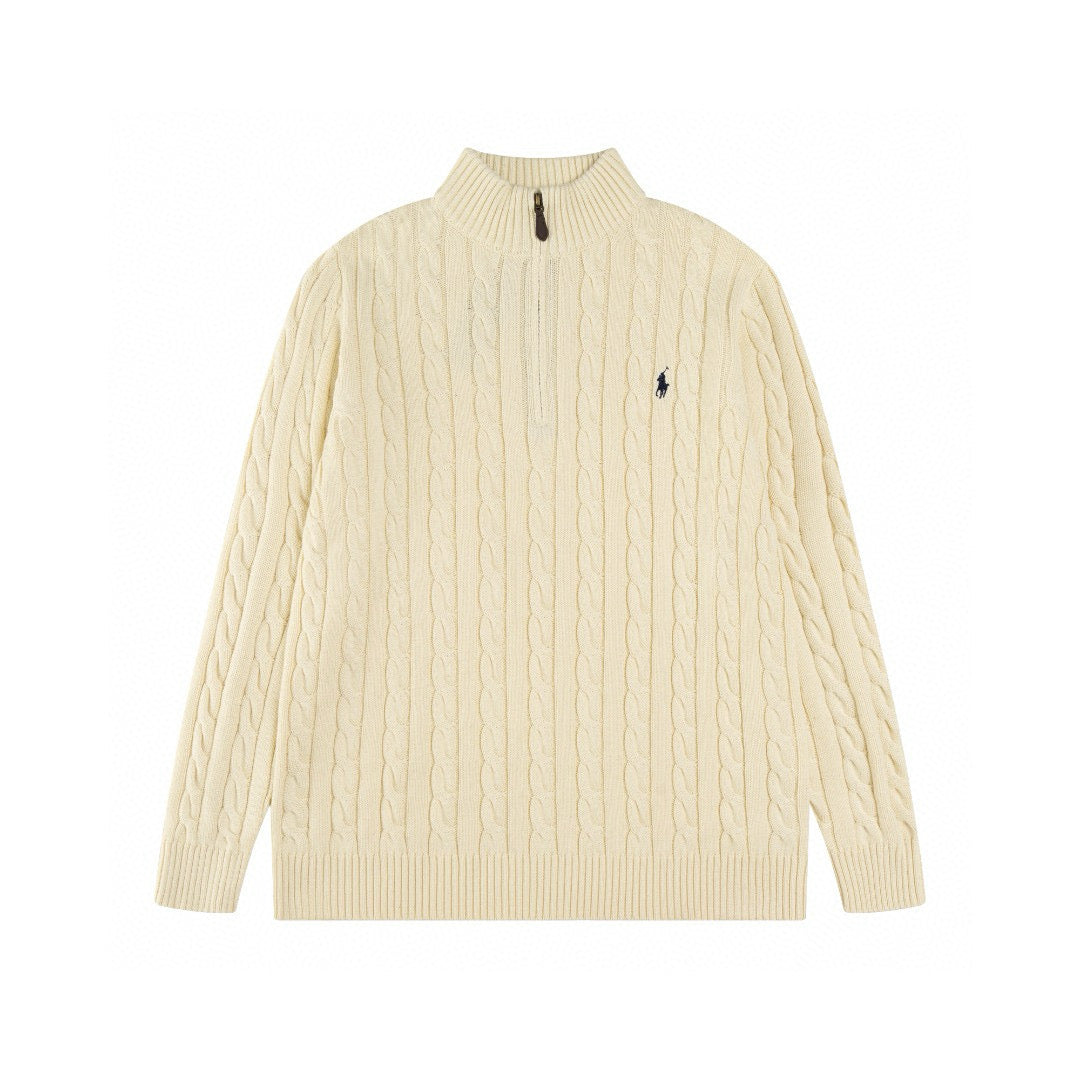 סוודר רבע זיפ - ראלף לורן