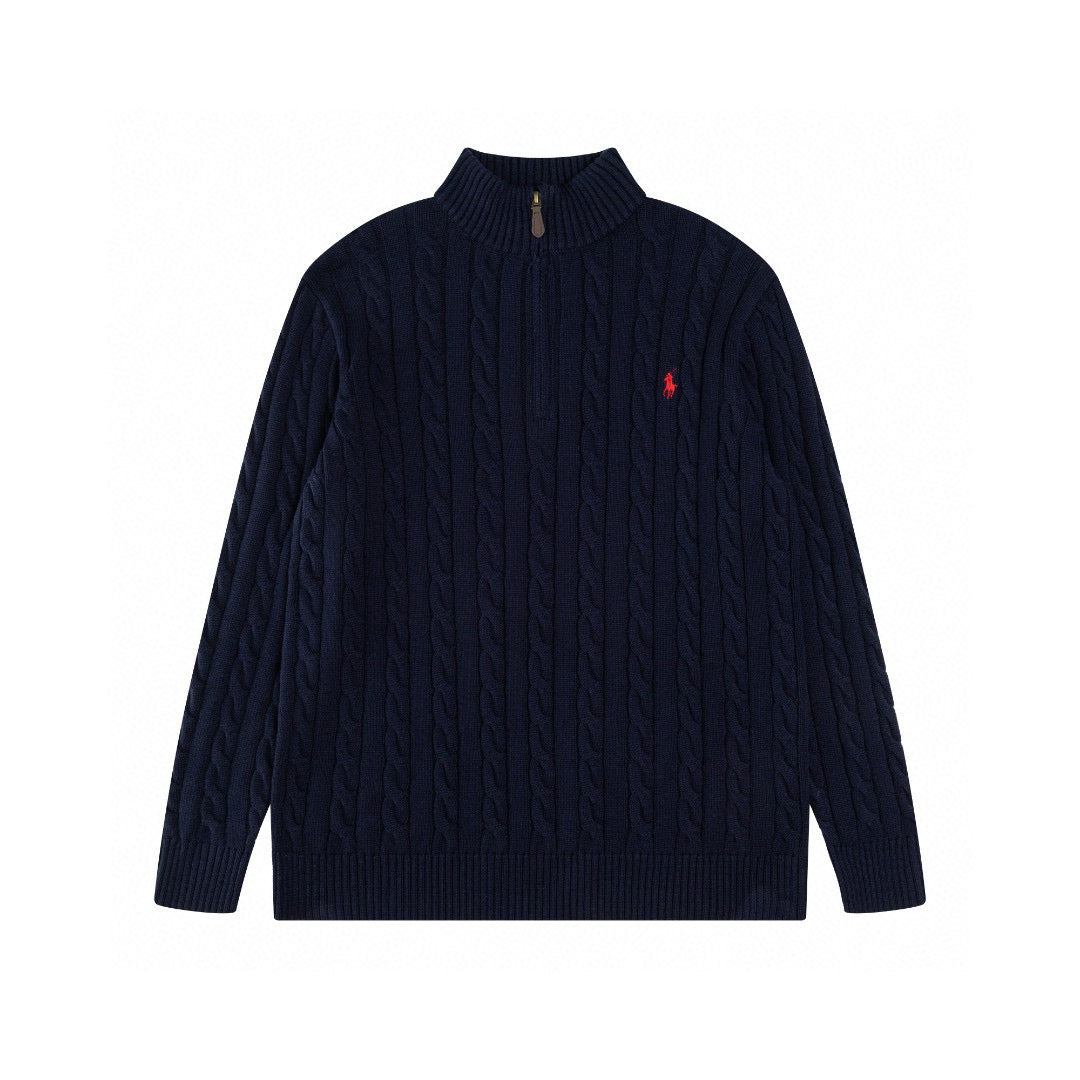 סוודר רבע זיפ - ראלף לורן